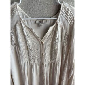 Vintage America Blue Boho Top